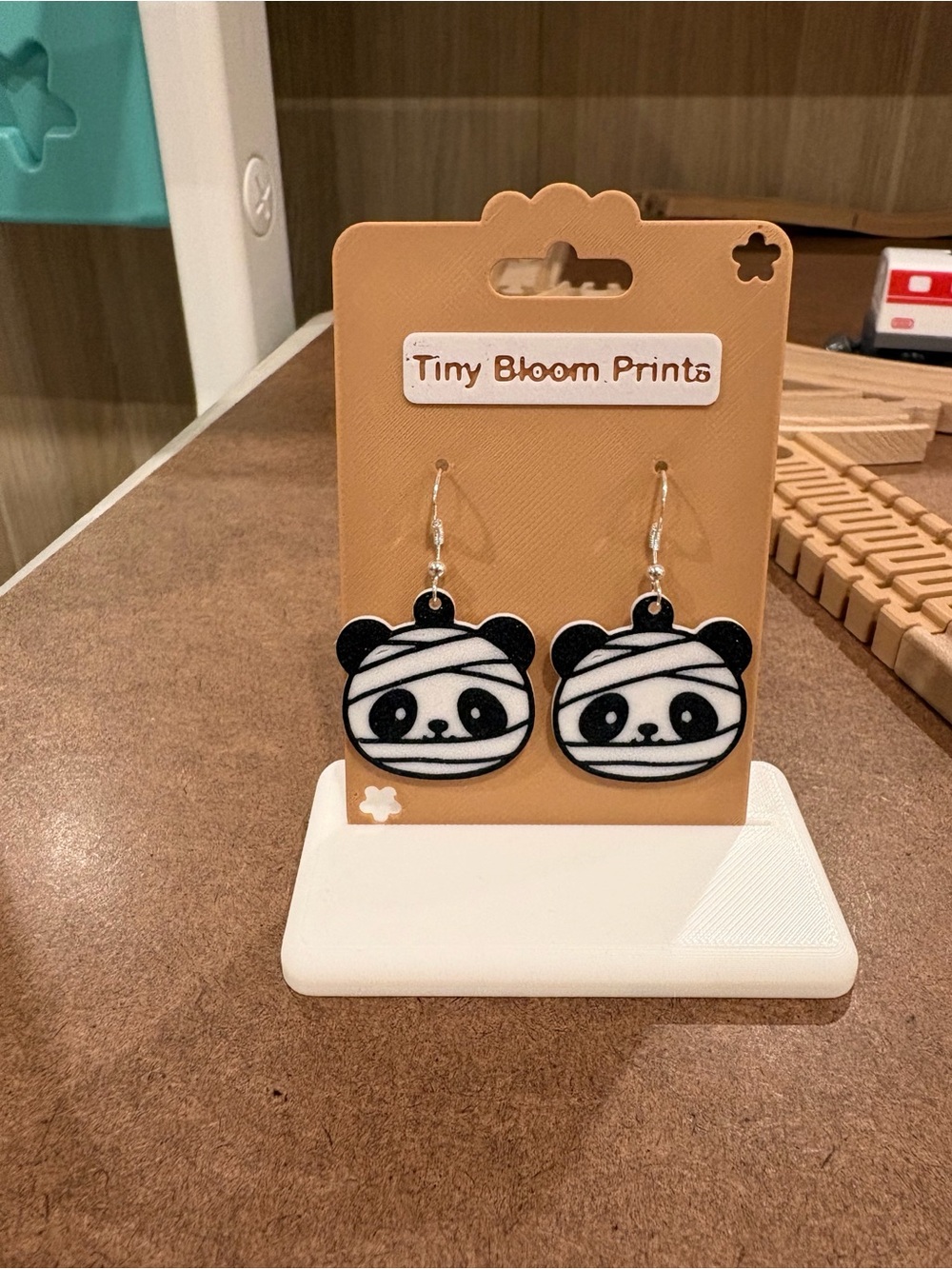 Halloween Panda Earrings